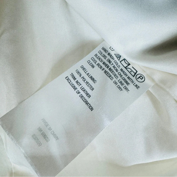 G by Giuliana Womens Faux Tweed Jacket Blazer Ivory Medium Career Casual Modest - Picture 12 of 12